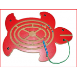 magneetspel schildpad met 1 magneetstift en 6 kogeltjes