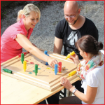 Pedalo houten spelbord geschikt voor alle leeftijden