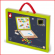 een educatieve Janod schoolbord-speelkoffer voor uren speelplezier